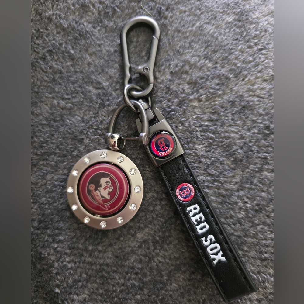 Boston Red Sox And Florida State  Accent Keychain